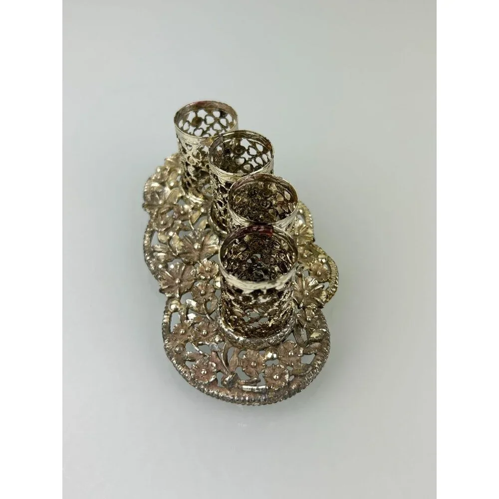 VTG Sam Fink Lipstick Holder Vanity Gold Hollywood Regency 1950s Ormolu Metal